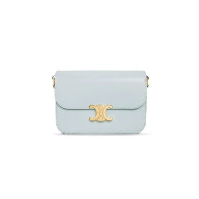 CELIN MEDIUM TEEN TRIOMPHE BAG IN SHINY CALFSKIN 187363BF4.07SZ (22.5*16.5*7.5cm)